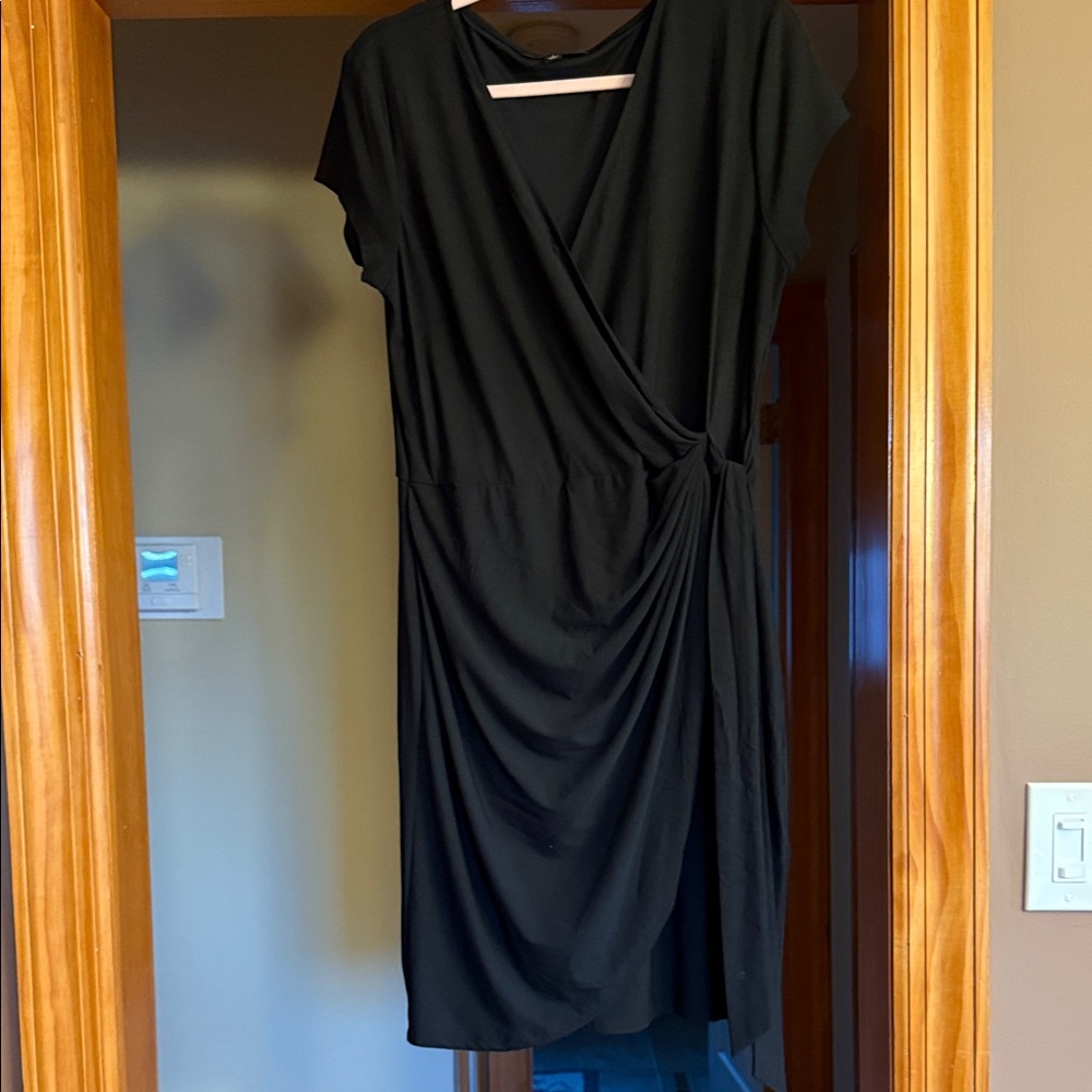INC International Concepts Black Asymmetrical Dress